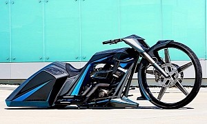 Harley-Davidson F32 Is a Mad 32-Inch Wheel Bagger, but That's Not Even the Impressive Bit