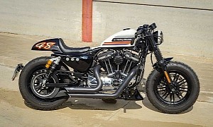 Harley-Davidson Forty-Eight Tries Its Hand at Being a Cafe Racer