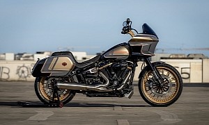 Harley-Davidson Glatzzomobil Stands Tall and Proud on Huge Riser and Large Wheels