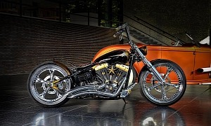 Harley-Davidson Gold Digger Looks Like It Struck the Bling Vein