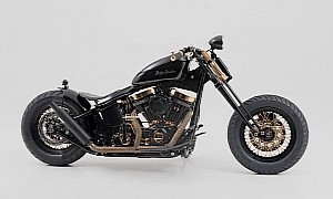 Harley-Davidson Golden Boy Is a Stretched Bobber Custom With a Bad Boy Attitude