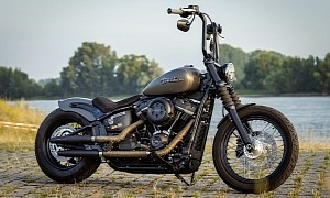 Harley-Davidson Grey-T Is Street Bob Reborn with High Handlebars