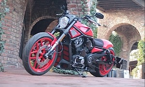 Harley-Davidson Huracan Is Not Your Average Rosso Mars Lamborghini