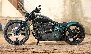 Harley-Davidson Jever Is the Dark Green Hulk of Custom Breakouts