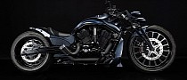 Harley-Davidson Kuga on Massive Front Wheel Takes the Night Rod to New Levels of Badassery