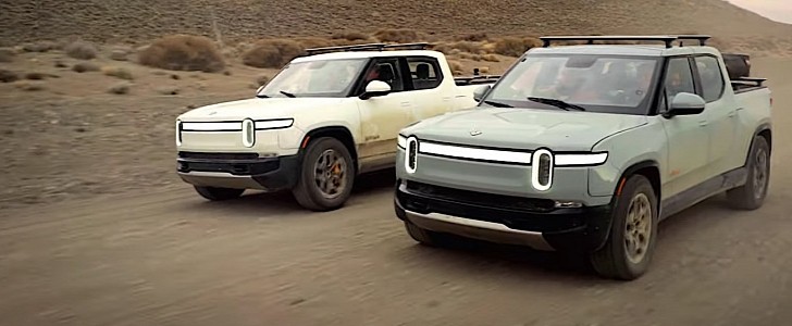 Rivian R1t on the Long Way Up show