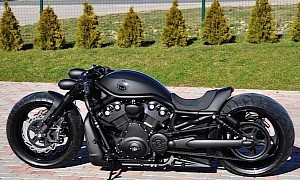 Harley-Davidson Night Rod “Skull” Looks Limo-Long and Hot Rod-Low