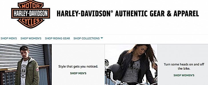 Amazon how hosting a Harley-Davidson store