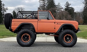 Harley-Davidson Orange 1977 Ford Bronco Is Worth Two Outer Banks