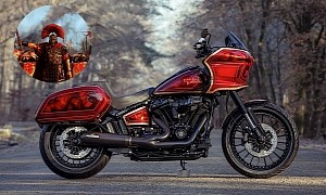 Harley-Davidson Red Rush Is as Ornate as a Roman Soldier and Just as Impressive