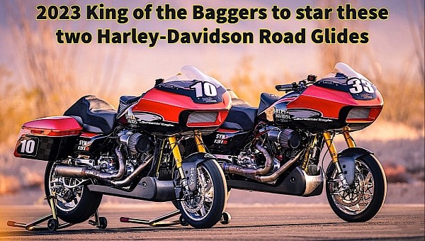 Factory-backed Harley-Davidson Road Glides ready for the 2023 King of the Baggers