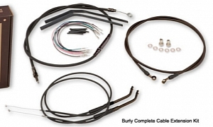 Harley-Davidson Softail and Dyna Ape Hanger Cable/Line Kits