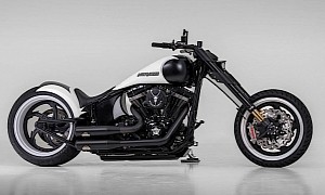 Harley-Davidson Softail Plays Dress Up, Looks Like The Rock in a Tuxedo