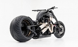 Harley-Davidson Softail Slim Has a Massive Rear Wheel to Drive a Heavily Modified Body