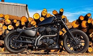 Harley-Davidson Sportster Bobber Is Black All Over and Custom Where It Matters