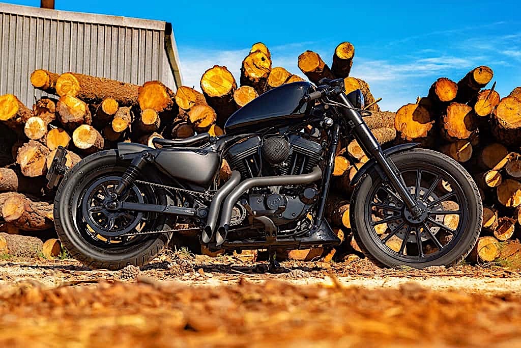 bufanda implicar plátano Harley-Davidson Sportster Bobber Is Black All Over and Custom Where It  Matters - autoevolution