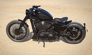 Custom Harley-Davidson Sportster Bobber Looks Just Right Sitting in the Dirt
