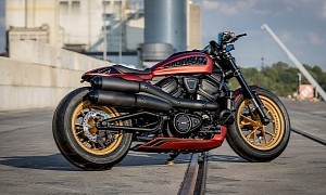 Harley-Davidson Sportster SPS 1250 Looks Like That Firefighting Tank, Only on Two Wheels