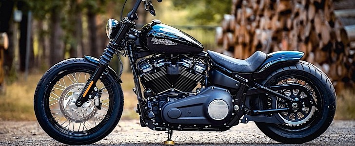 Harley Davidson Street Bob Goes Low And Wide As Simply Street Build Autoevolution