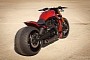 Harley-Davidson V-Rod on Obscene 360 Rear Wheel Is More Extreme Than a Destroyer
