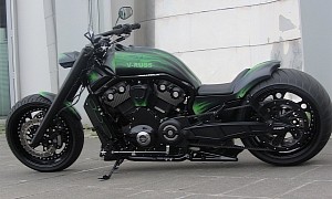 Harley-Davidson V-Russ Is a Two-Wheeled Green Goblin (Not) Glider