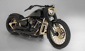 Harley-Davidson Vinta Goes for the Golden Wow Factor, Not Sure It Makes It