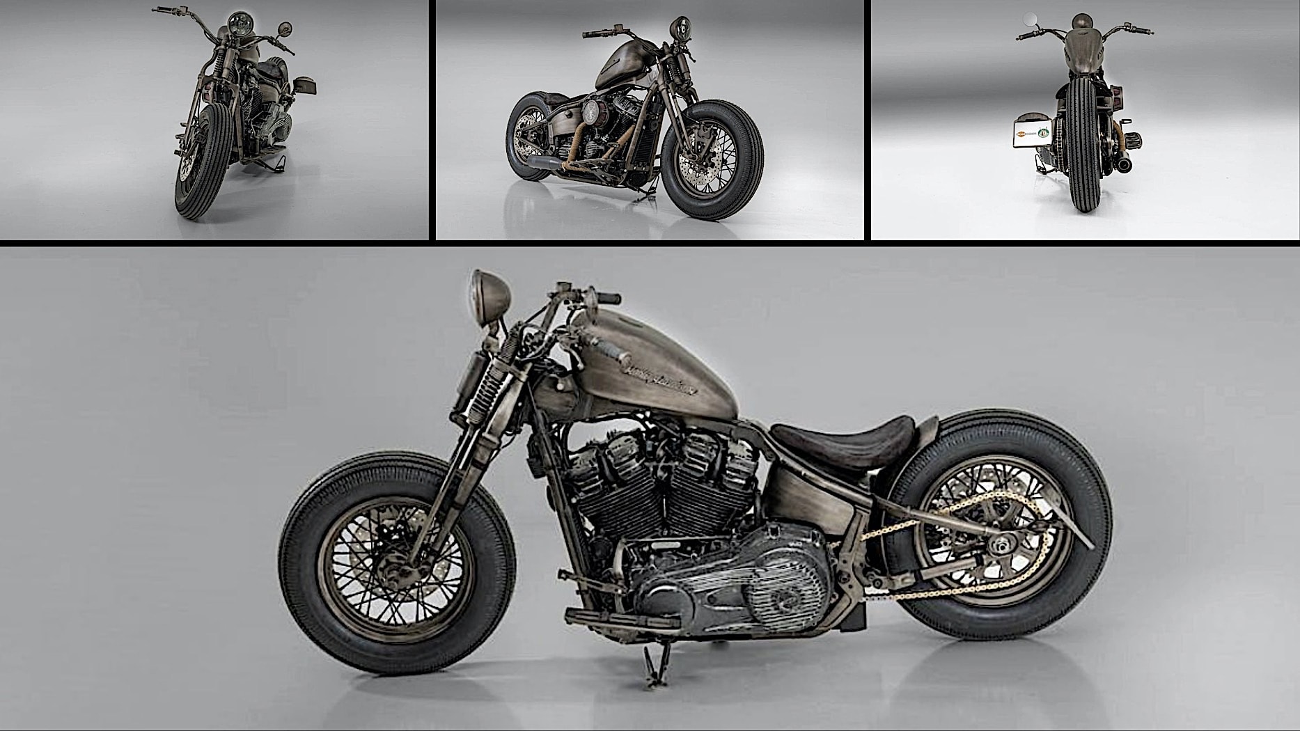 Harley-Davidson Vintage Bob Is an Artificially Aged Low Rider That