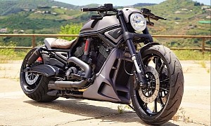 Harley-Davidson VROD 330 Has a Rear Wheel So Wide It’s Barely Legal
