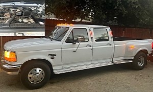Hate Modern Trucks? This '94 F-350 XLT Has a Surprise Under the Hood