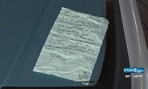 Hawaii Woman Keeps Car Thieves Away With Handwritten Note