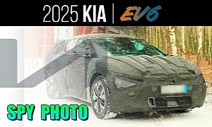 Heavily Camouflaged Kia EV6 Refresh Hints at Major Changes Inside and Out