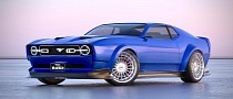 Heavily CGI-Modernized 1971 Ford Mustang Mach 1 Features Bronco Eyes, and More