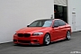Heavily Modified BMW F10 535i Looks Mean in Dark Red