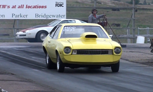 Heavily Modified Ford Pinto Pulls Awesome Wheel Stand