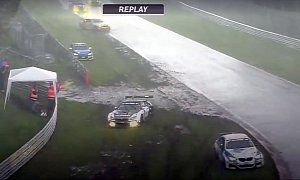 Heavy Rain Made Nurburgring 24H Race Drivers Look like Drunken Moths