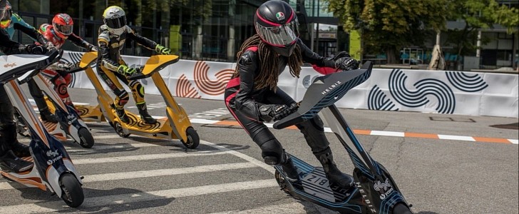 Helbiz riders will race each other on specially designed e-scooters that can reach 60 mph