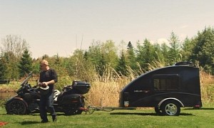 Helio’s HE3 Series Travel Trailers: So Light It Can Be Towed Behind a Motorcycle