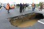 Hell on Earth: Huge Unavoidable Highway Pothole