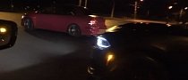 Hellcat Drag Races Evo in Brutal Street Fight with a Surprise