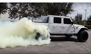 Hellcat-Engined Jeep Gladiator Does 0-60 MPH and 1/4-Mile, Comes Out Strong
