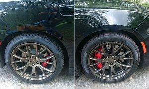 Hellcat Owner Receives Inadequately Colored Brass Monkey Slingshot Wheels