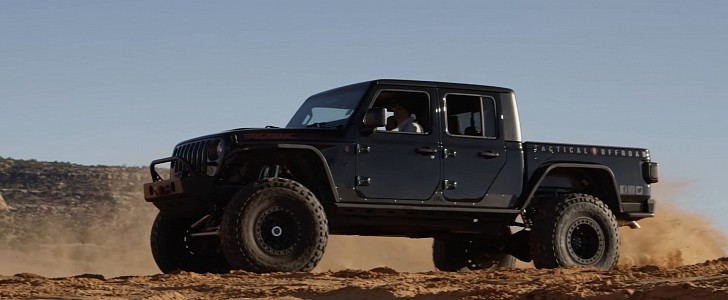 Hellcat-Swapped 2021 Jeep Gladiator by Tactical Off-Road on Driving Line 