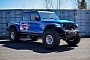 Hellcat-Swapped Jeep Gladiator Looks Great With 40” Tires, Hydro Blue Paint