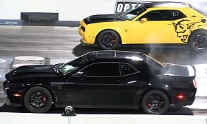 Hellcat vs Demon Is the All-Challenger Muscle Car Drag Race That Can Only End One Way