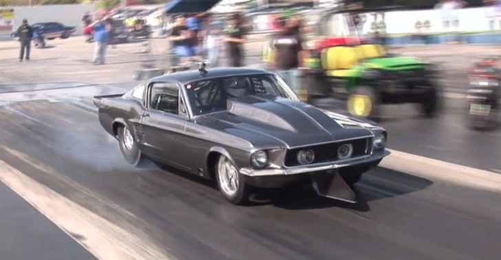 Helleanor Mustang with Chevy V8 engine