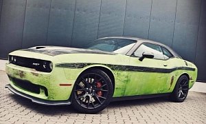 Hellfrog Dodge Challenger Hellcat Wrap Is The Rusty Sublime Green