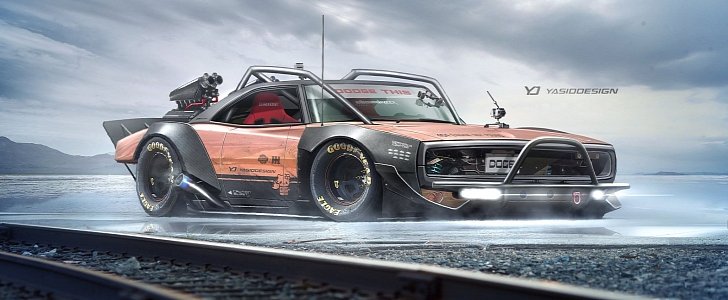 Hello Kitty Dodge Charger rendering