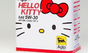 Hello Kitty Motor Oil by Agip