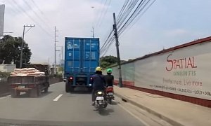 Helmet Saves Man’s Life as Heavy Truck Runs Over His Head