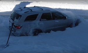 Hemi Guy Decides to Use V8 Power Instead of Shovel, Snow Loses the Battle